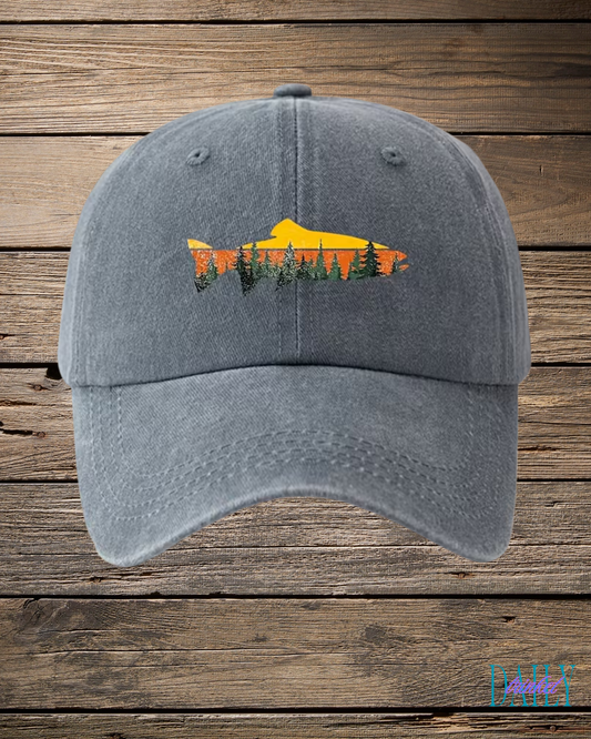 Fish and Forest Cap