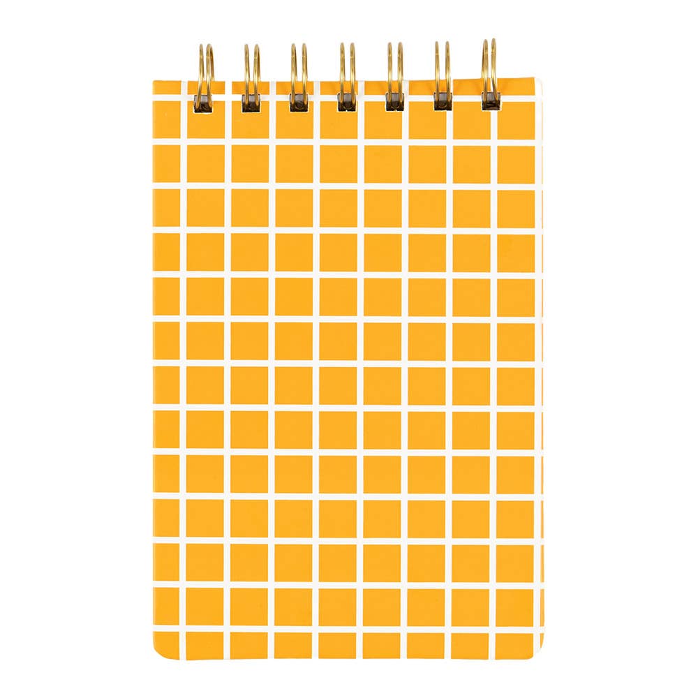 Yellow Grid Notebook