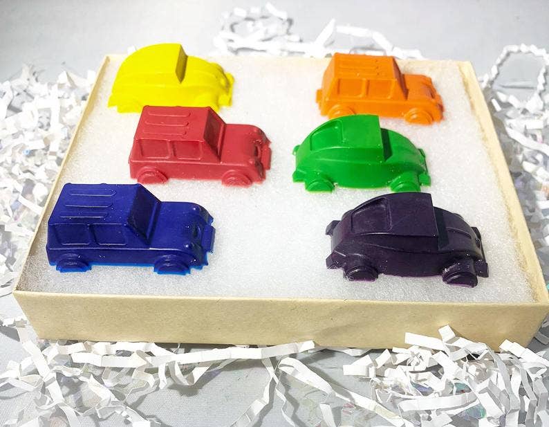 Rainbow Car Crayons