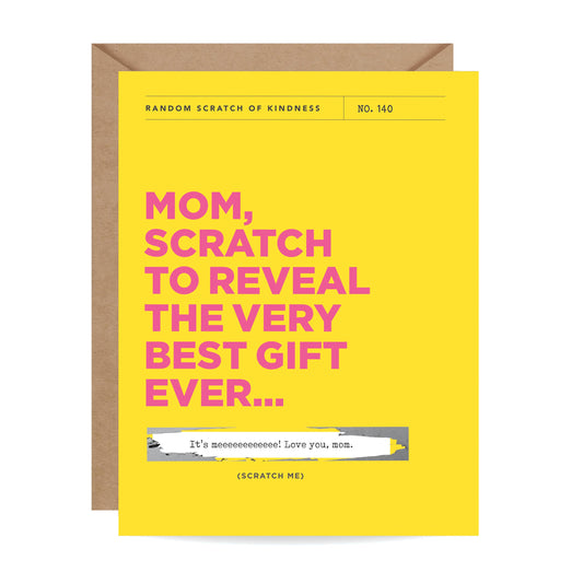 Scratch-off Best Gift Ever - Mother's Day / Birthday Card