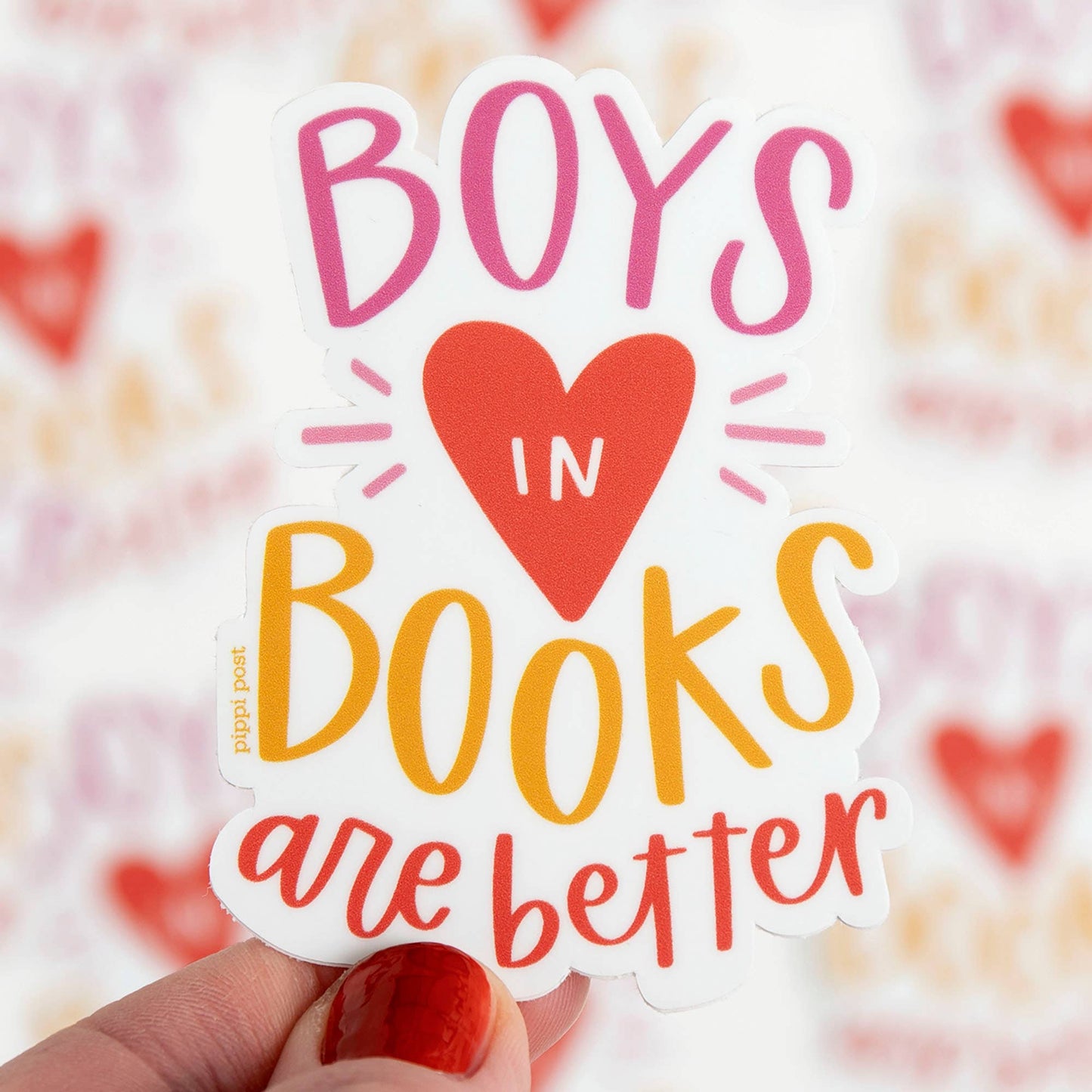 Boys in Books Decal Sticker