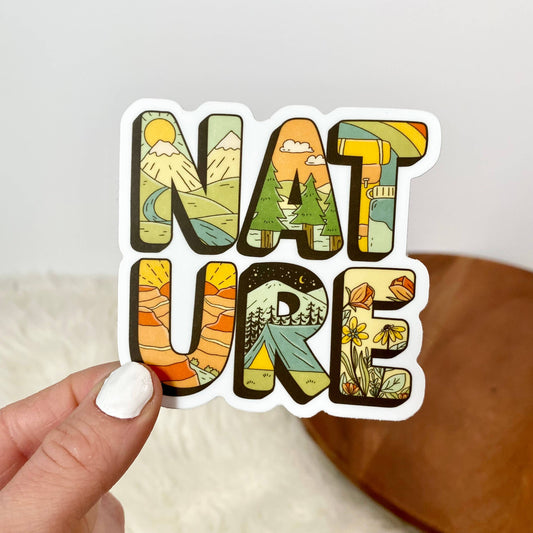 Nature Lettering Sticker
