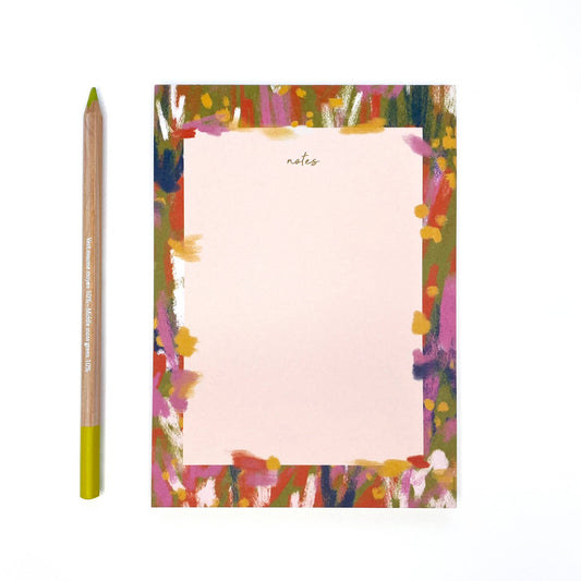 Abstract Spring Flowers Notepad