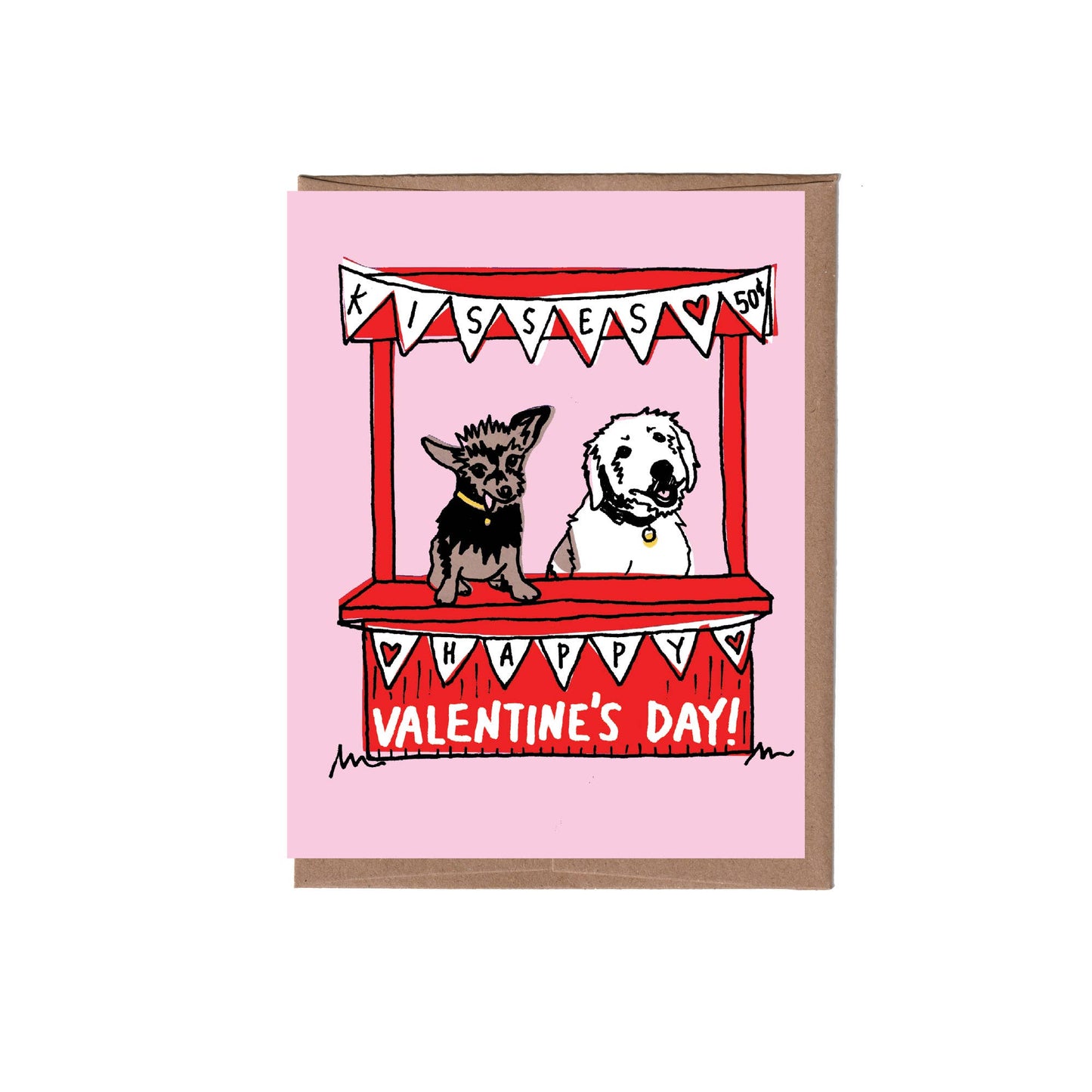 Kissing Booth Valentine's Day Greeting Card
