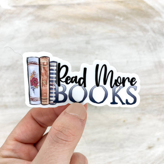 Read More Books, Sticker, 3x3 inch