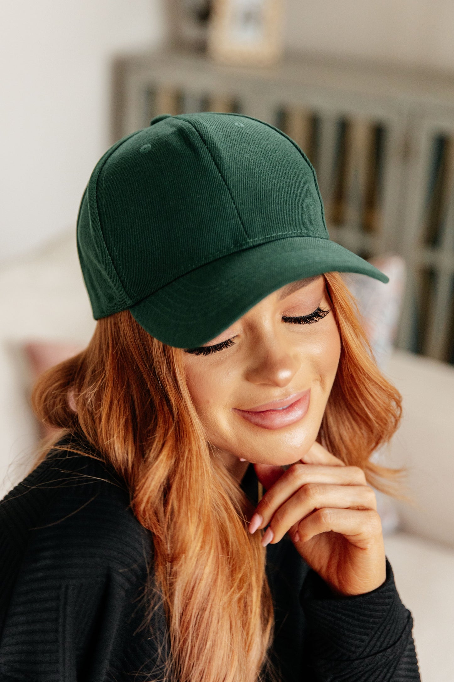 Website Exclusive Basic Babe Ball Cap in Green