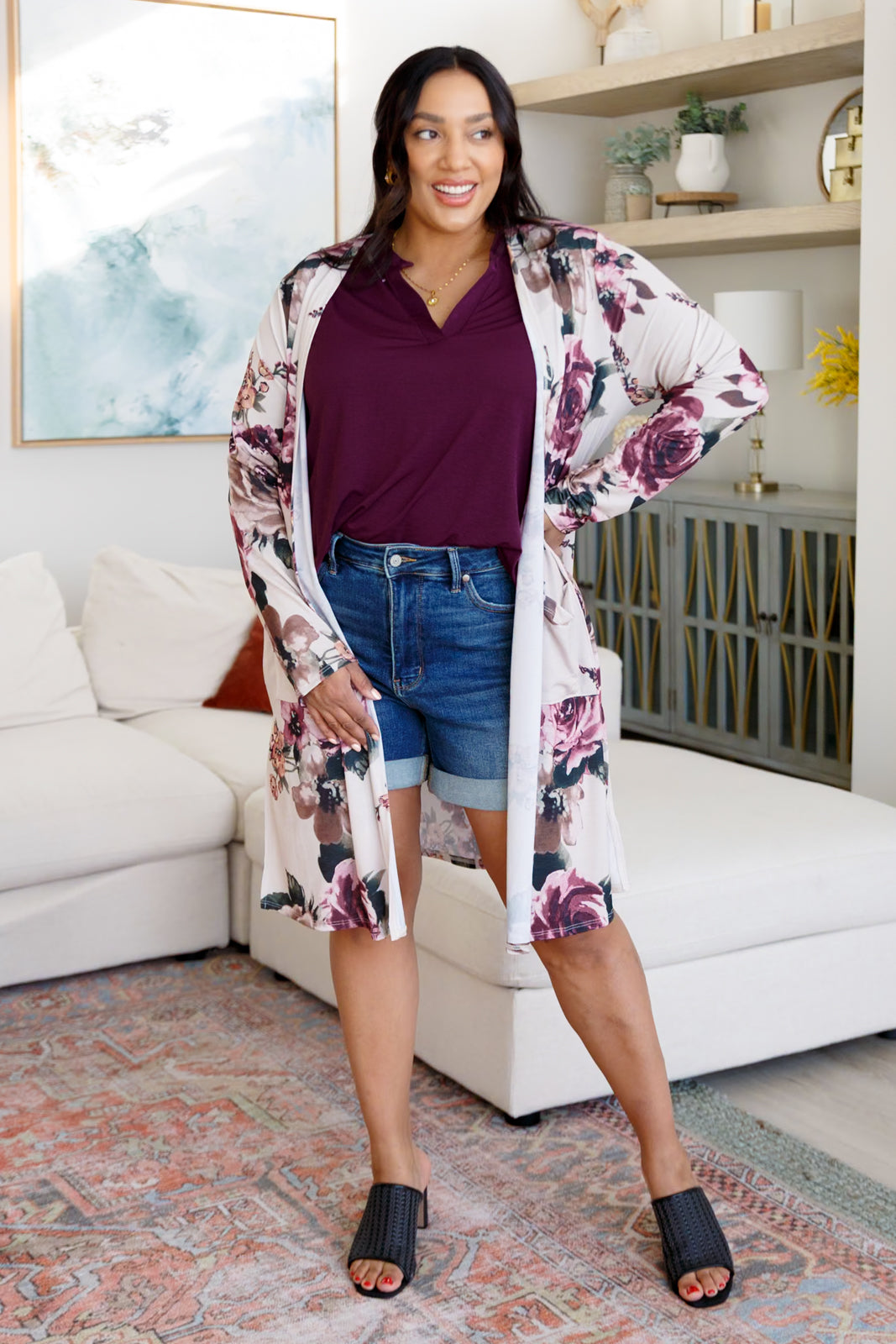 Warehouse Exclusive Blooming With Happiness Cardigan