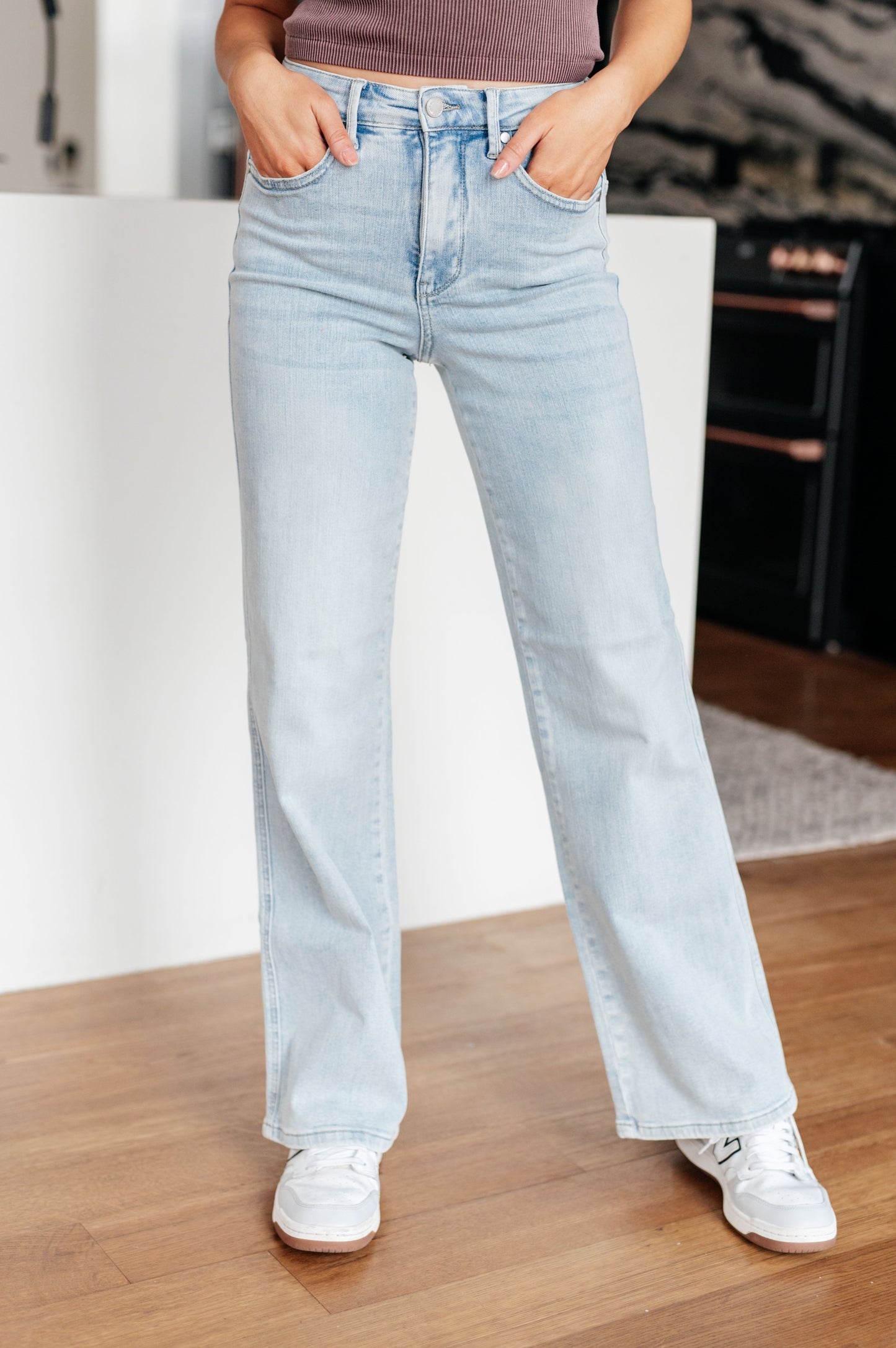 Website Exclusive Brooke High Rise Control Top Vintage Wash Straight Jeans