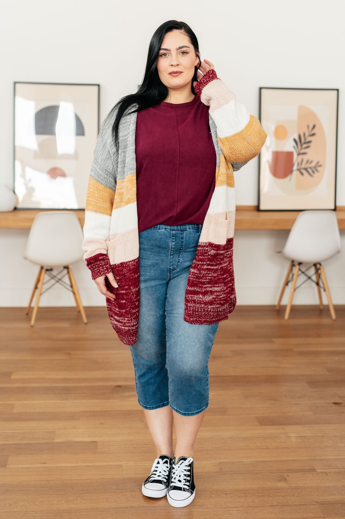 Warehouse Exclusive Drive Downtown Dolman Sleeve Top in Wine