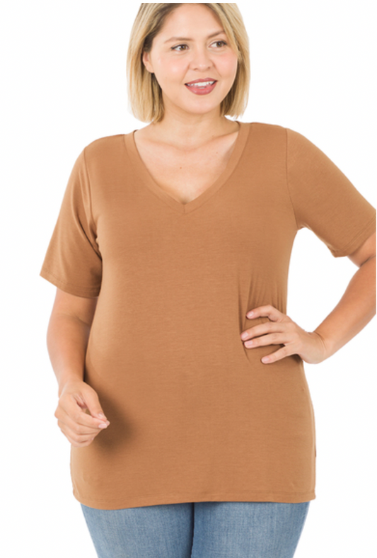 The Betty Tee in Camel