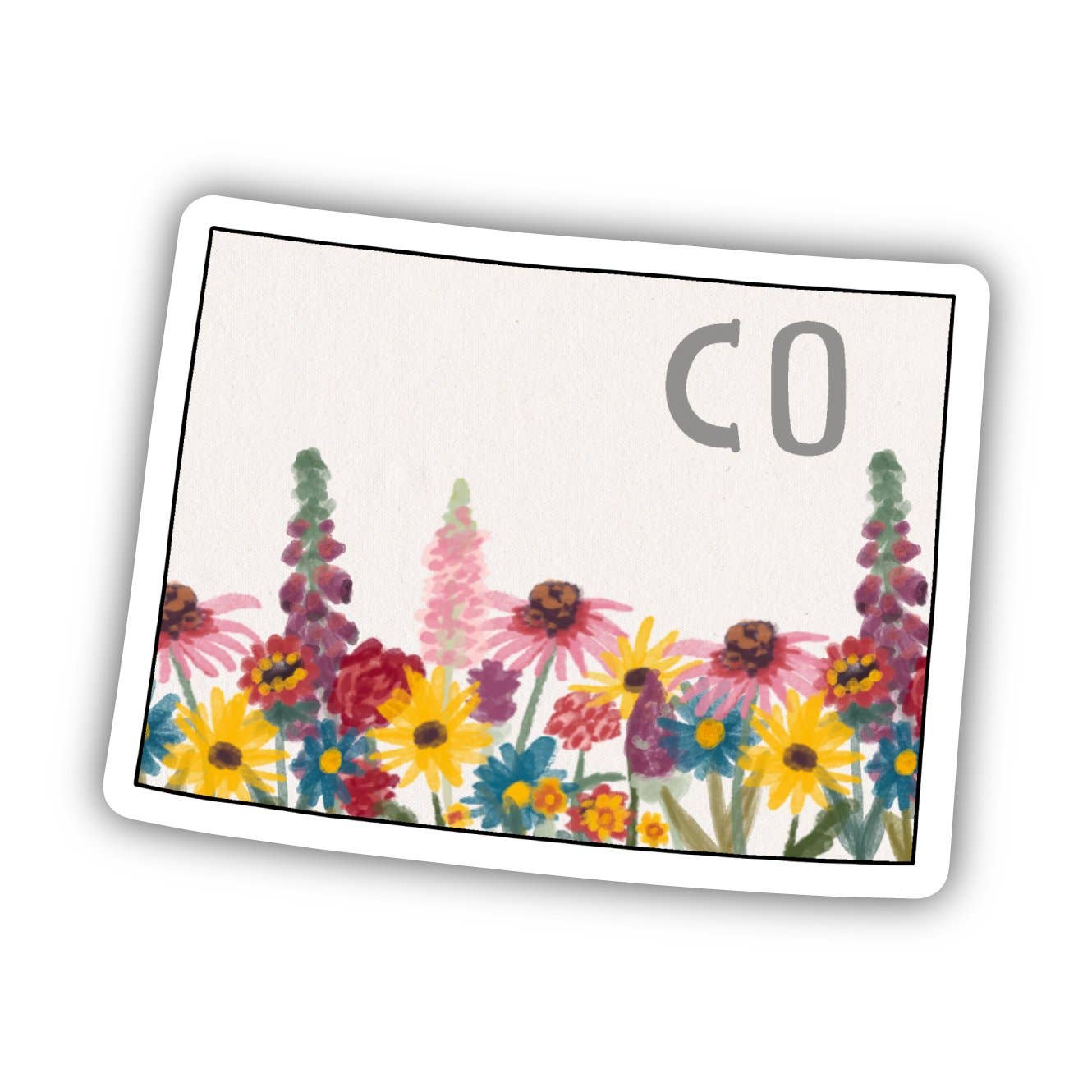 Colorado Painterly Pattern Sticker