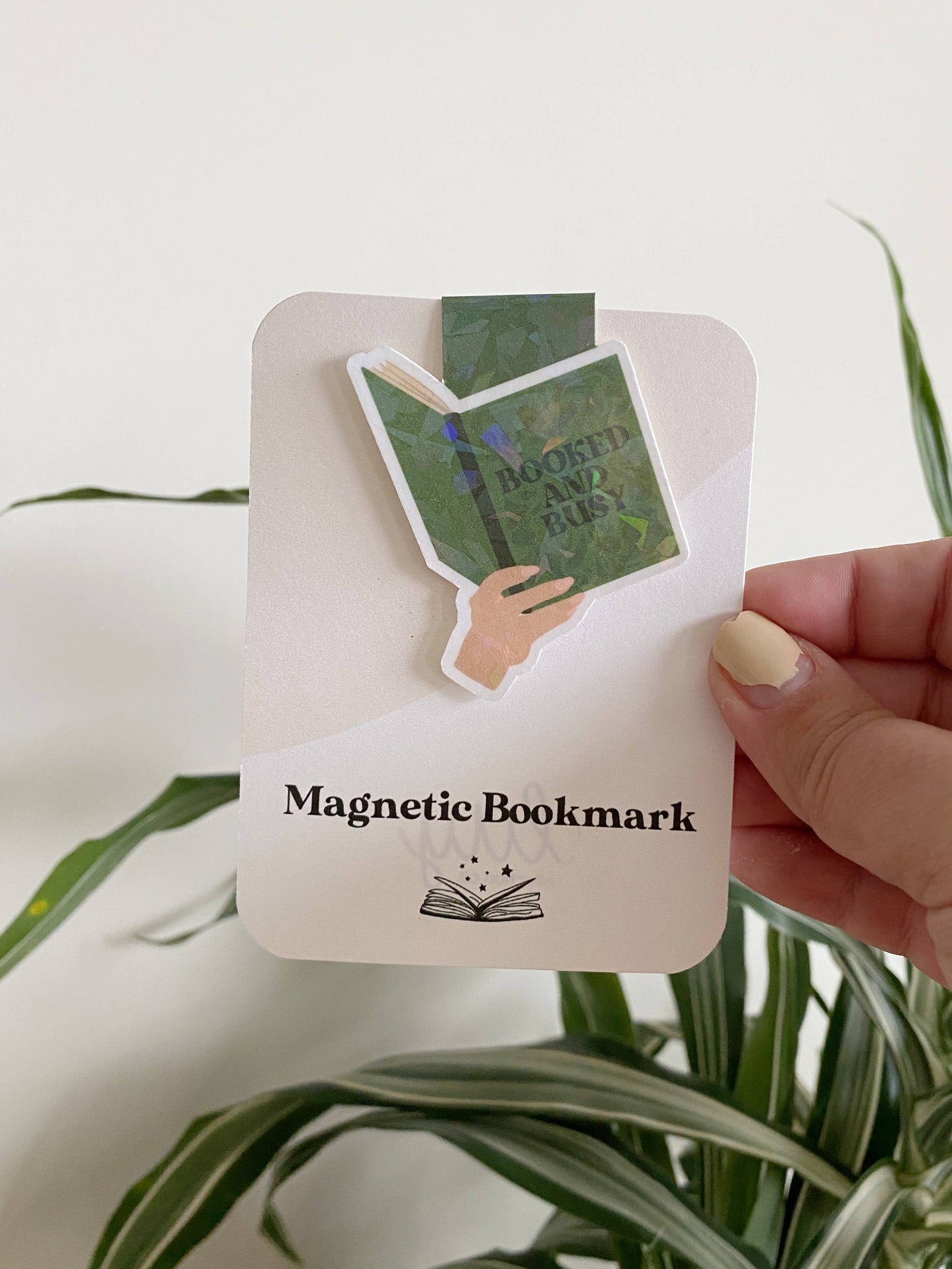 Booked and Busy Magnetic Bookmark