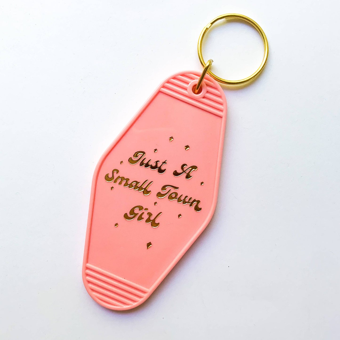 Just a Small Town Girl Style Motel Keychain