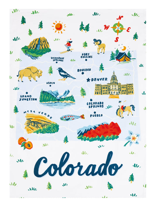 Colorado Printed Kitchen Towel