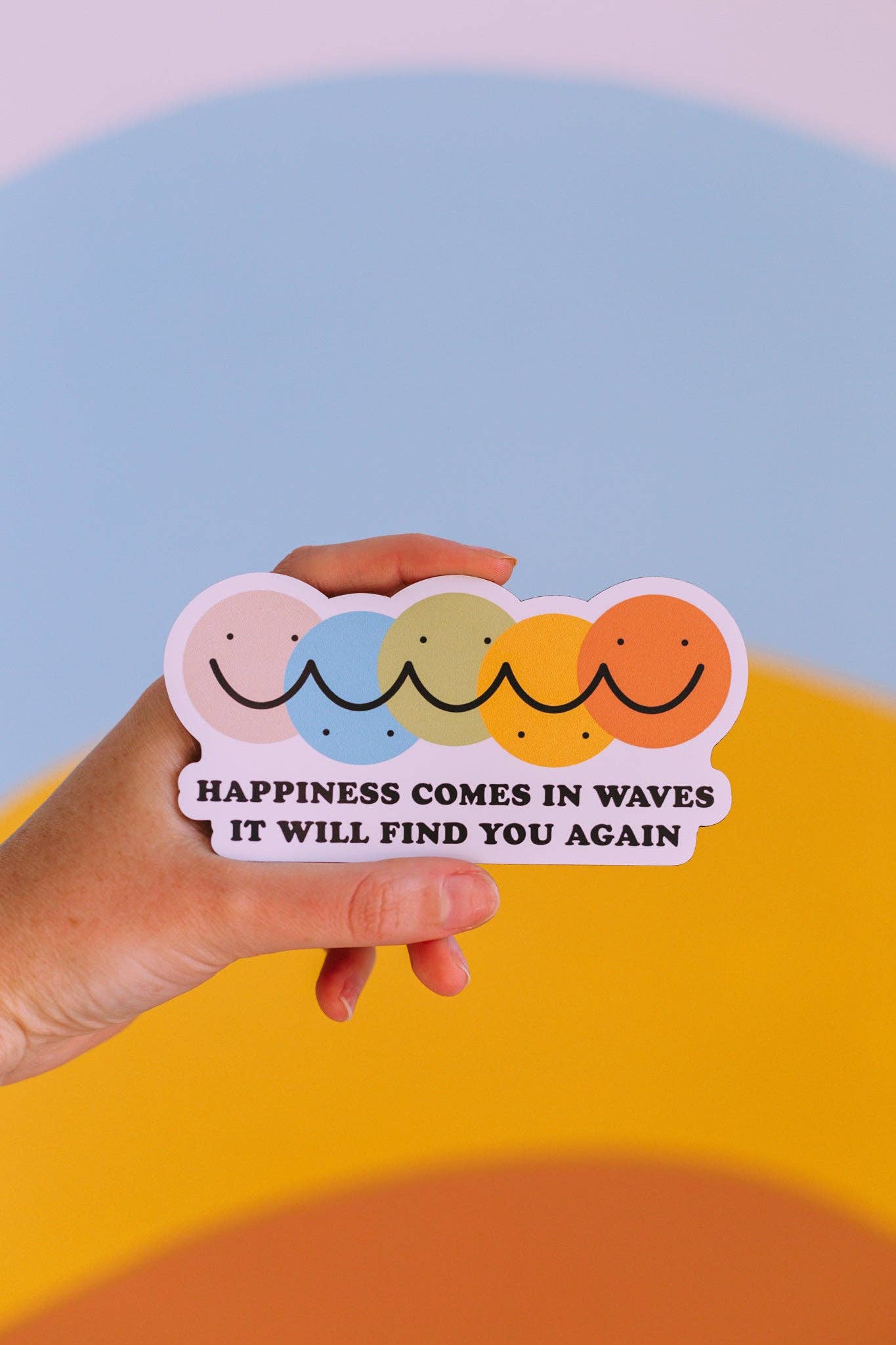 Happiness Comes in Waves Magnet
