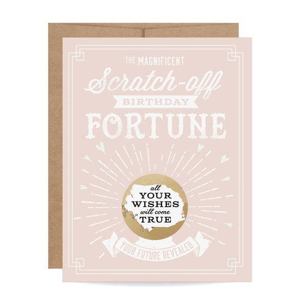 Scratch-off Fortune Pink - Birthday Card